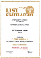 List Gratulacyjny MTP List Gratulacyjny MTP